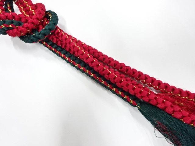 正絹　手組帯締め